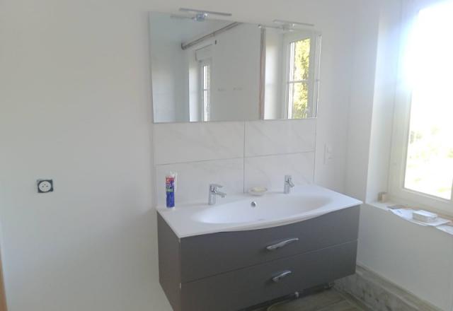 Réalisation salle de bain de 12 m2 à Manerbe prés de Lisieux